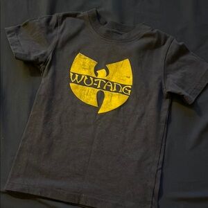 Wu-tang retro Kids Black and Yellow T-Shirt size 4t